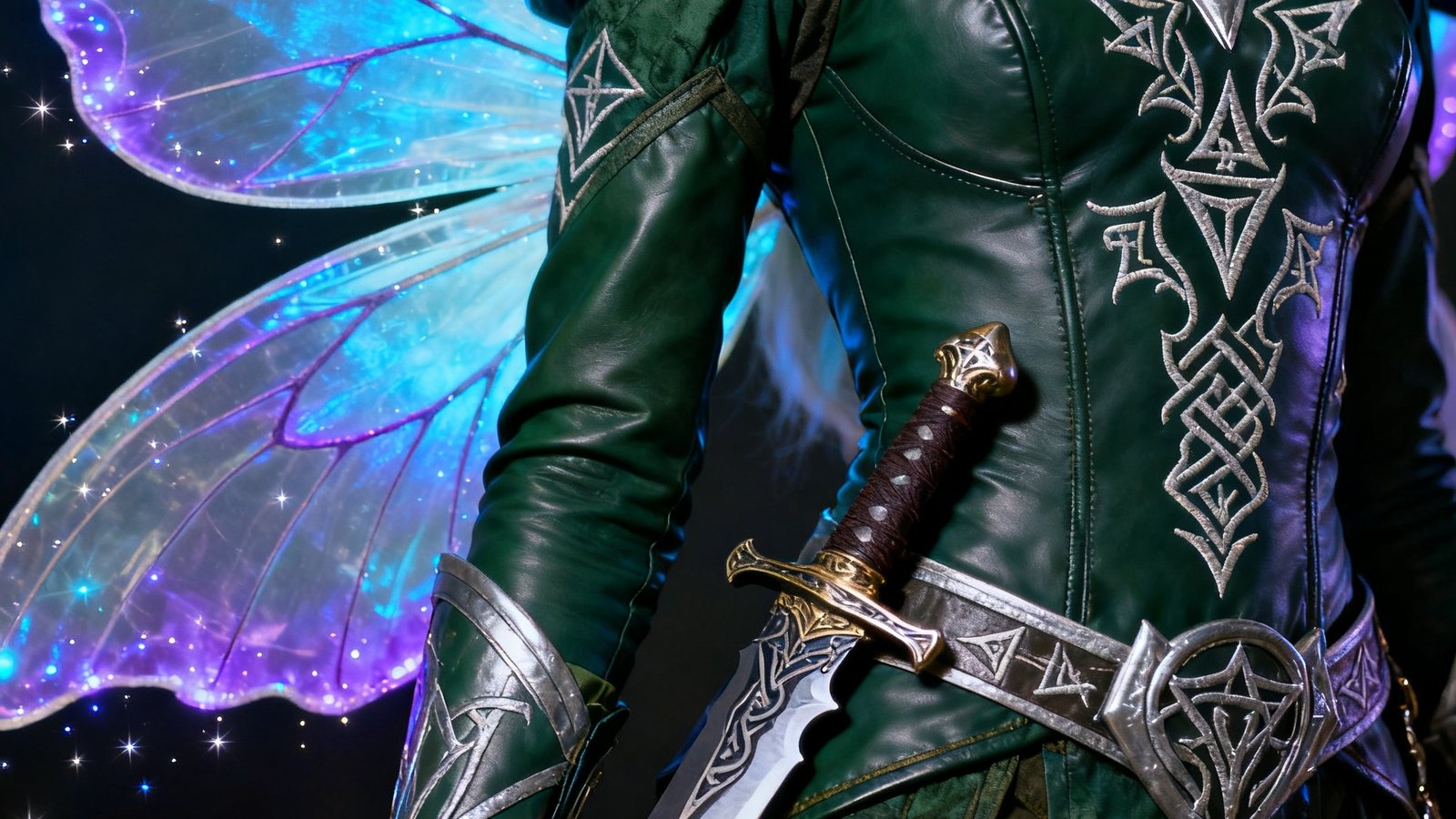 Cosplay大赛冠军作品：精灵刺客服装和翅膀细节